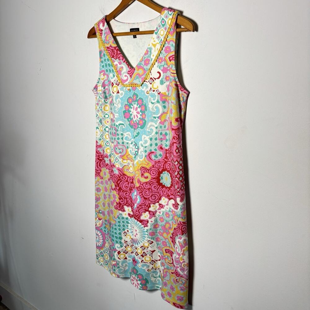 Talbots Multicolored Medallion Interlock Paisley … - image 2